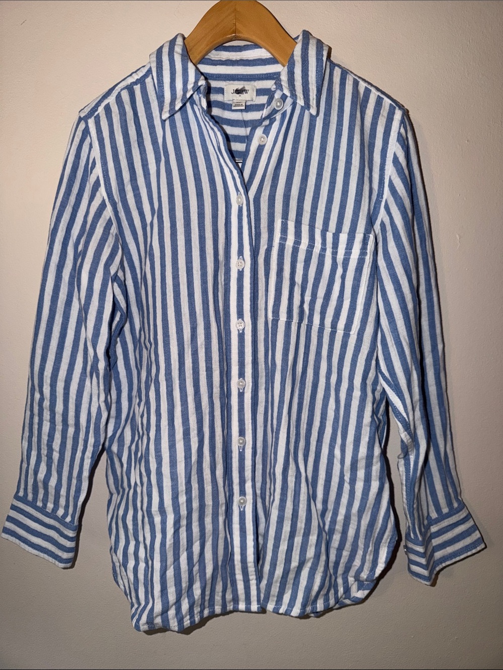 J. Crew Petite double-gauze button-up shirt Size XS petite